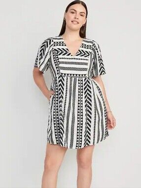 Old Navy V-Neck Mini Swing Dress